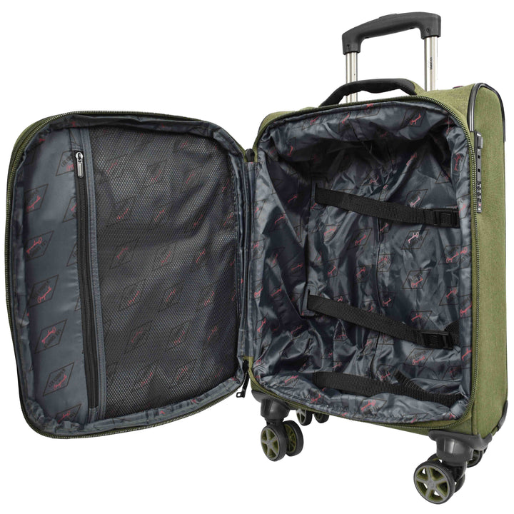 Soft Expandable Wheeled Luggage With Lock Nimbus Khaki 16
