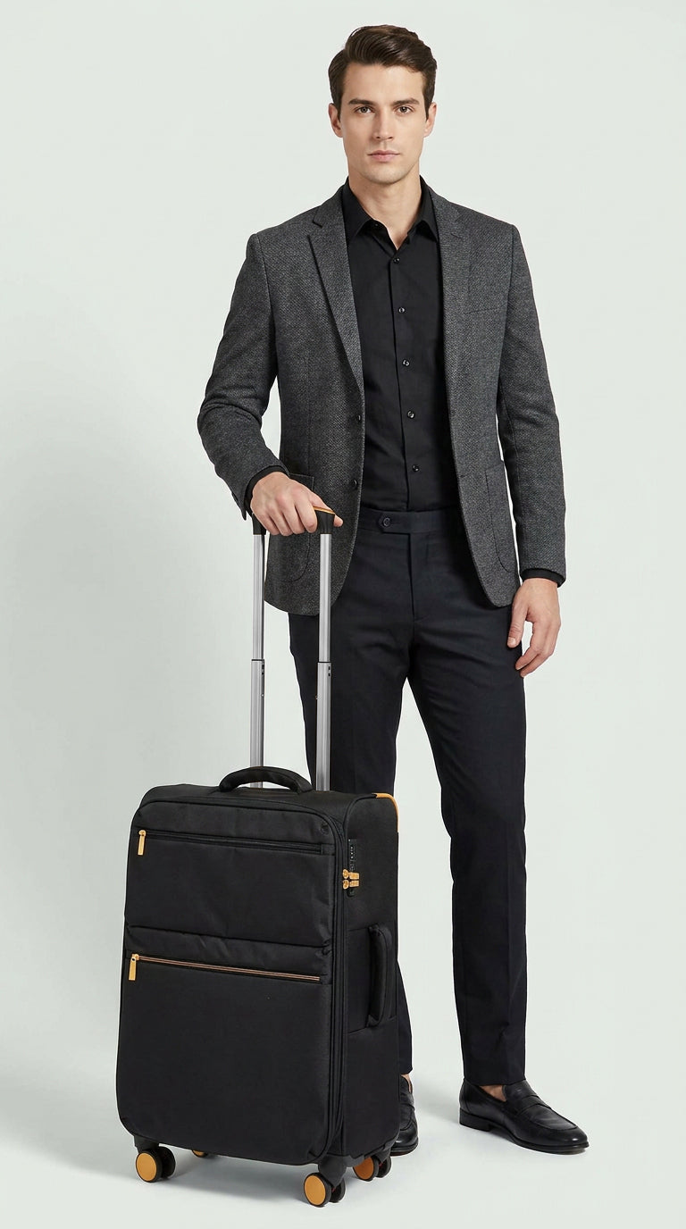 Soft Shell Suitcases Lightweight Expandable Travel Luggage with TSA Lock & 4 Wheels HOL-231