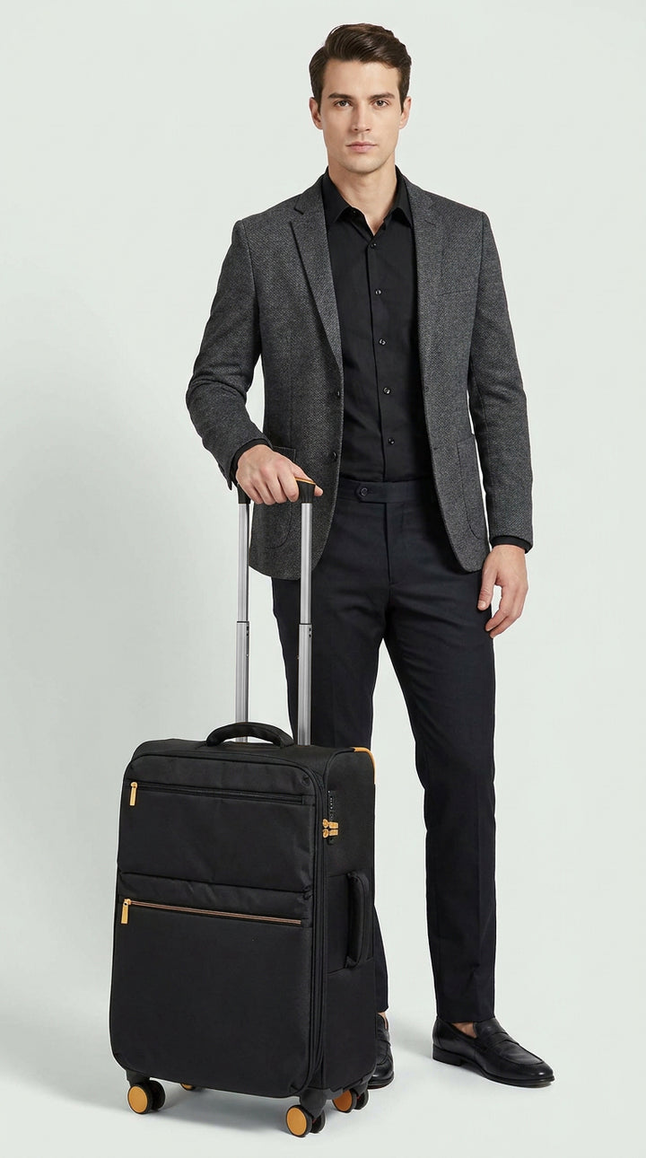Soft Shell Suitcases Lightweight Expandable Travel Luggage with TSA Lock & 4 Wheels HOL-231
