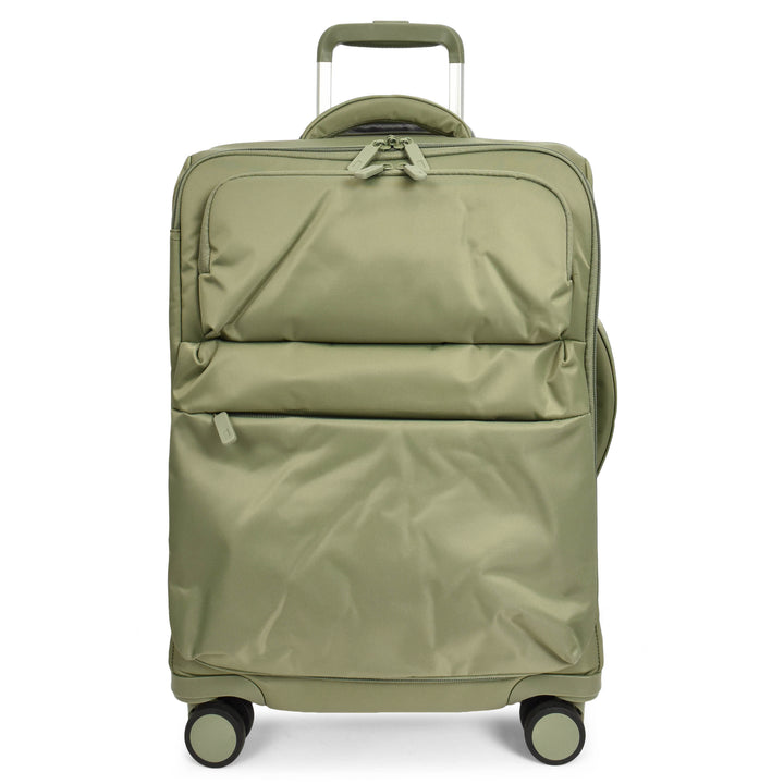 Soft Shell Luggage Suitcase with 8 Spinner Wheels, Lightweight Travel Trolley Bag - HOL-K71