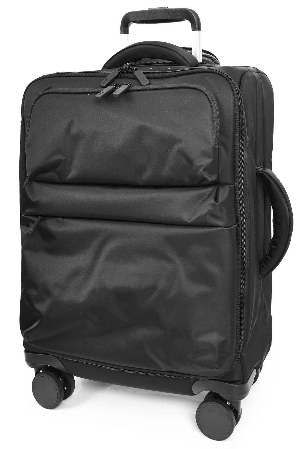 Soft Shell Luggage Suitcase with 8 Spinner Wheels, Lightweight Travel Trolley Bag - HOL-K71