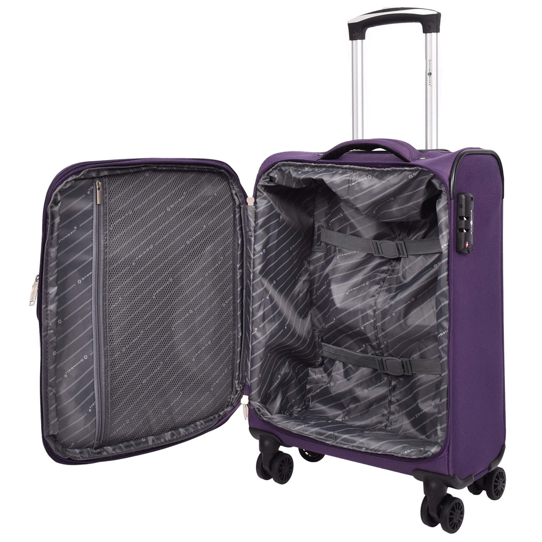 Four Wheel Lightweight Travel Suitcase Pokeno