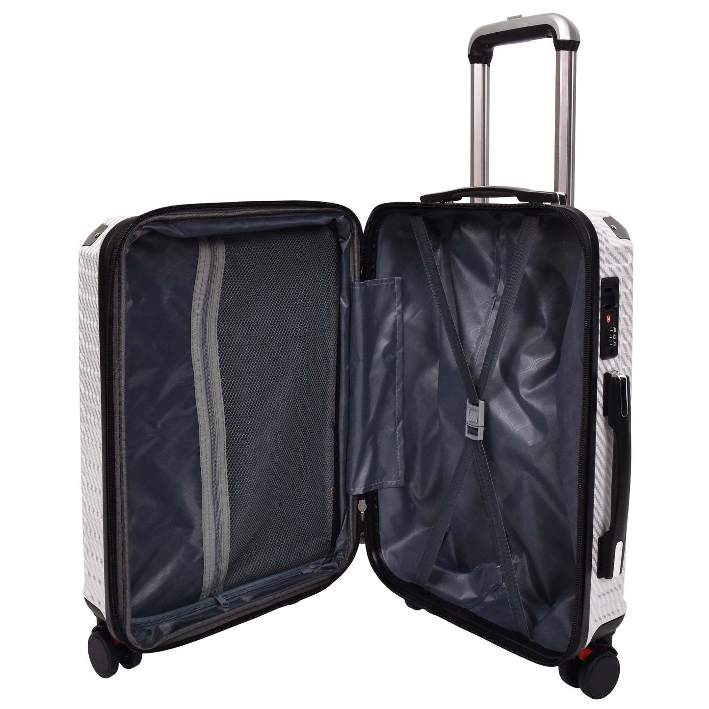 Four Wheel Suitcase Hard Shell Luggage Explorer