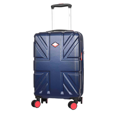 4 Wheel Spinner TSA Hard Travel Luggage Union Jack Navy small-1