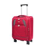 Four Wheel Soft Case Travel Suitcase Luggage Columbia Burgundy 16