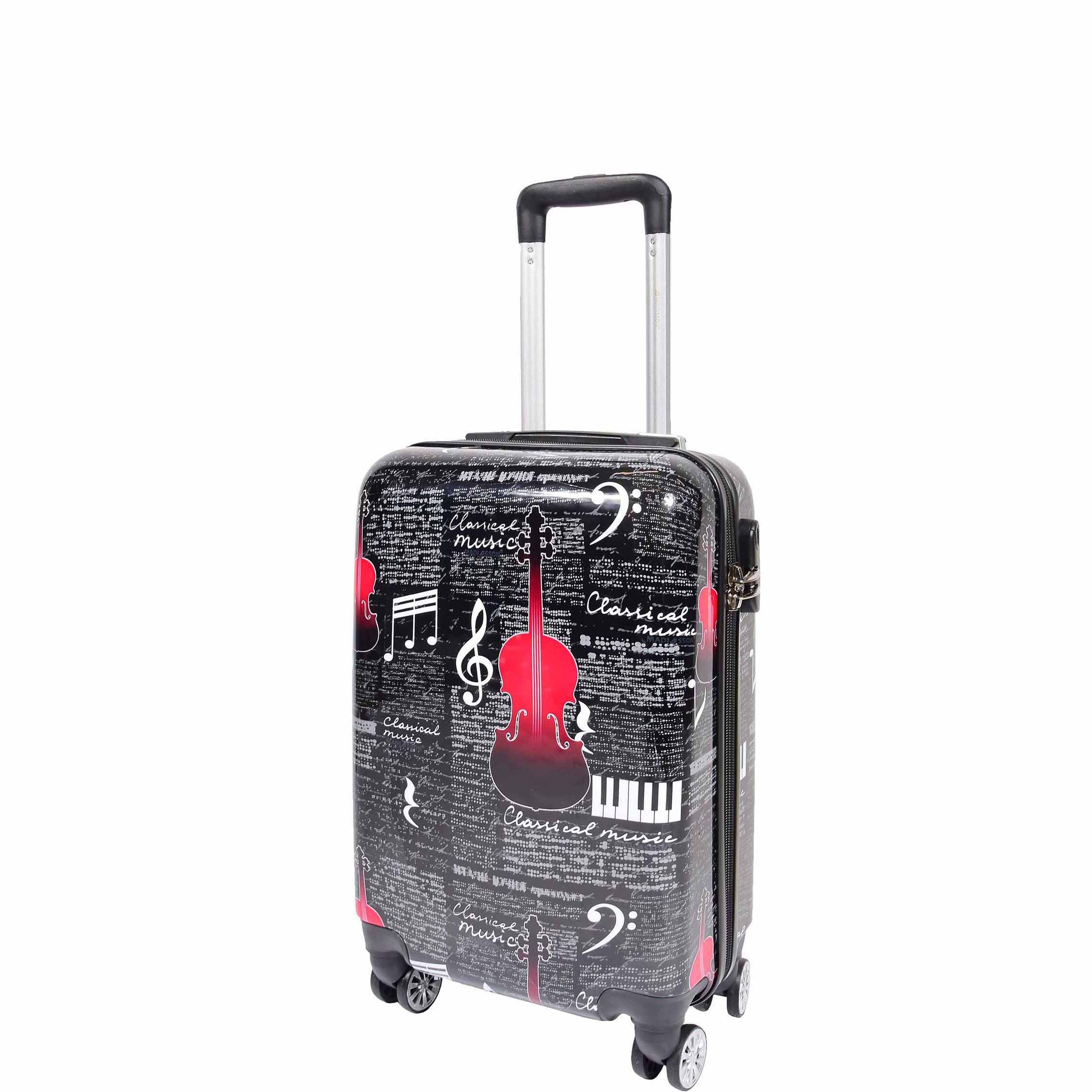 Four Wheels Hard Shell Music Print Luggage Bilbao 5