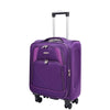 Four Wheel Soft Case Travel Suitcase Luggage Columbia Purple 17