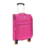 Copy of Soft Suitcase 8 Wheel Expandable Lightweight Orion Cabin Bags Pink 5