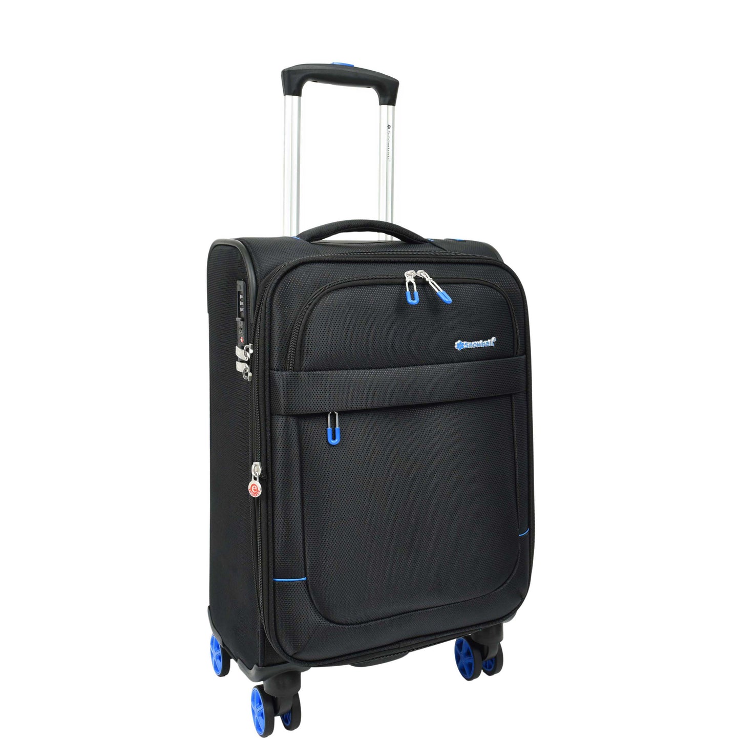 Black Soft Suitcase 8 Wheel Spinner Expandable Luggage Quito 12