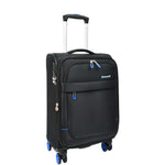 Black Soft Suitcase 8 Wheel Spinner Expandable Luggage Quito 12