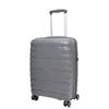 Cabin Size 8 Wheeled Expandable ABS Luggage Pluto Grey 5