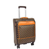 Soft Case 4 Wheeled Expandable PVC Luggage Nagasaki Brown 21