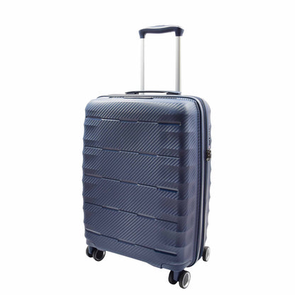 8 Wheeled Expandable ABS Luggage Miyazaki Navy 10