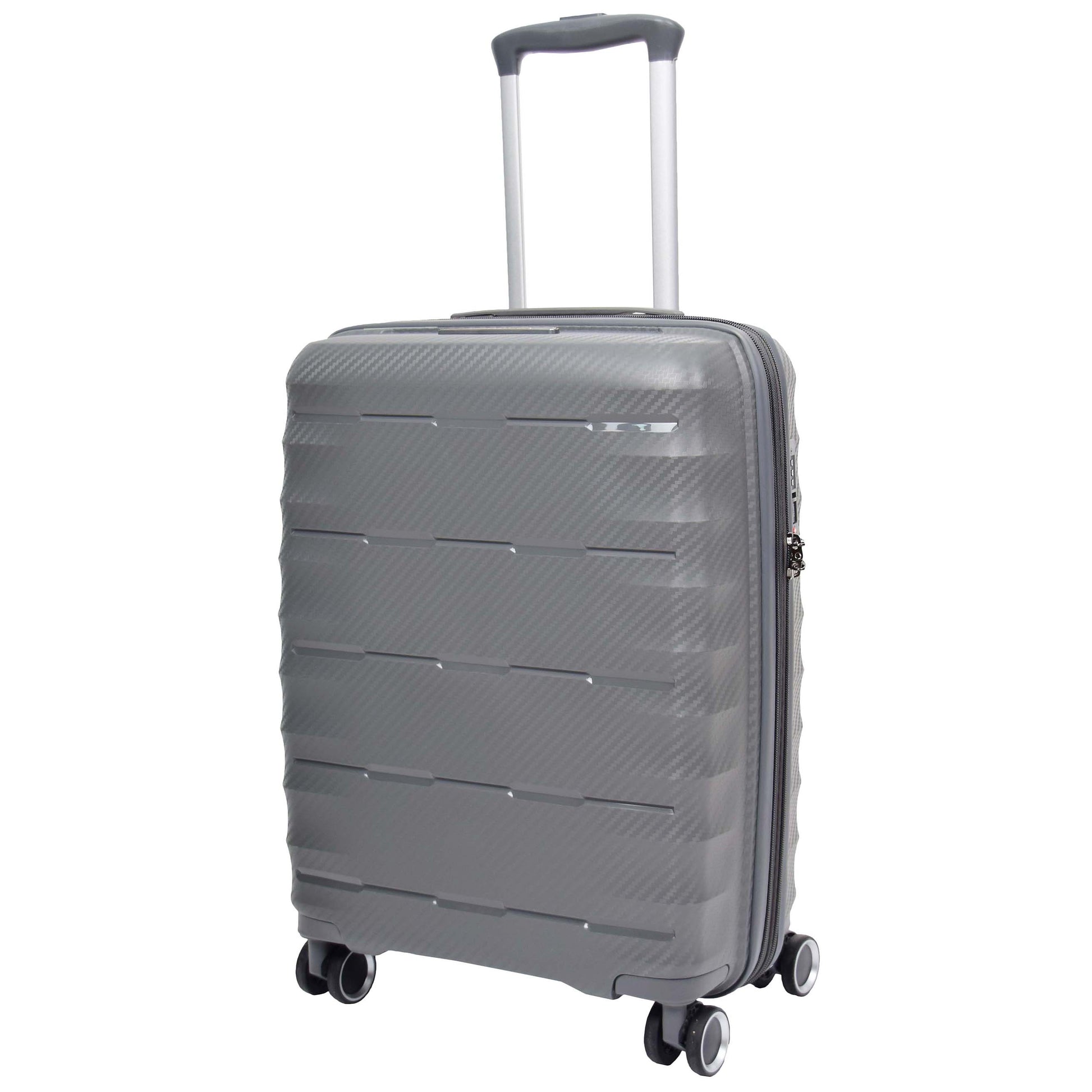 8 Wheeled Expandable ABS Luggage Miyazaki Grey 12