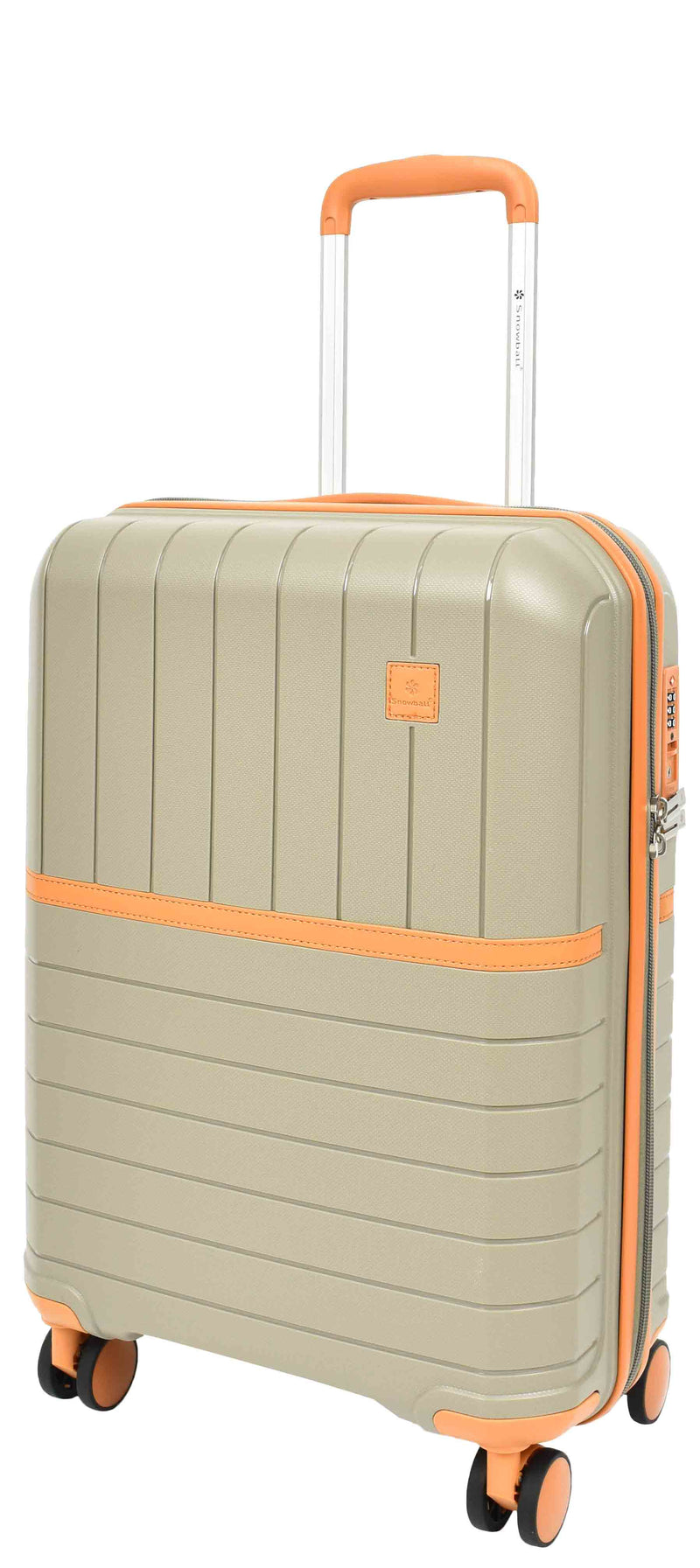 Cabin Size Wheeled Suitcases Solid Hard Shell PP Luggage Champagne Titania 5