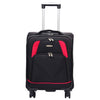 Four Wheel Soft Case Travel Suitcase Luggage Columbia Black 19