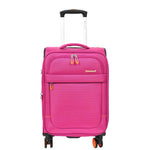 Pink Soft Suitcase 8 Wheel Spinner Expandable Luggage Quito 13