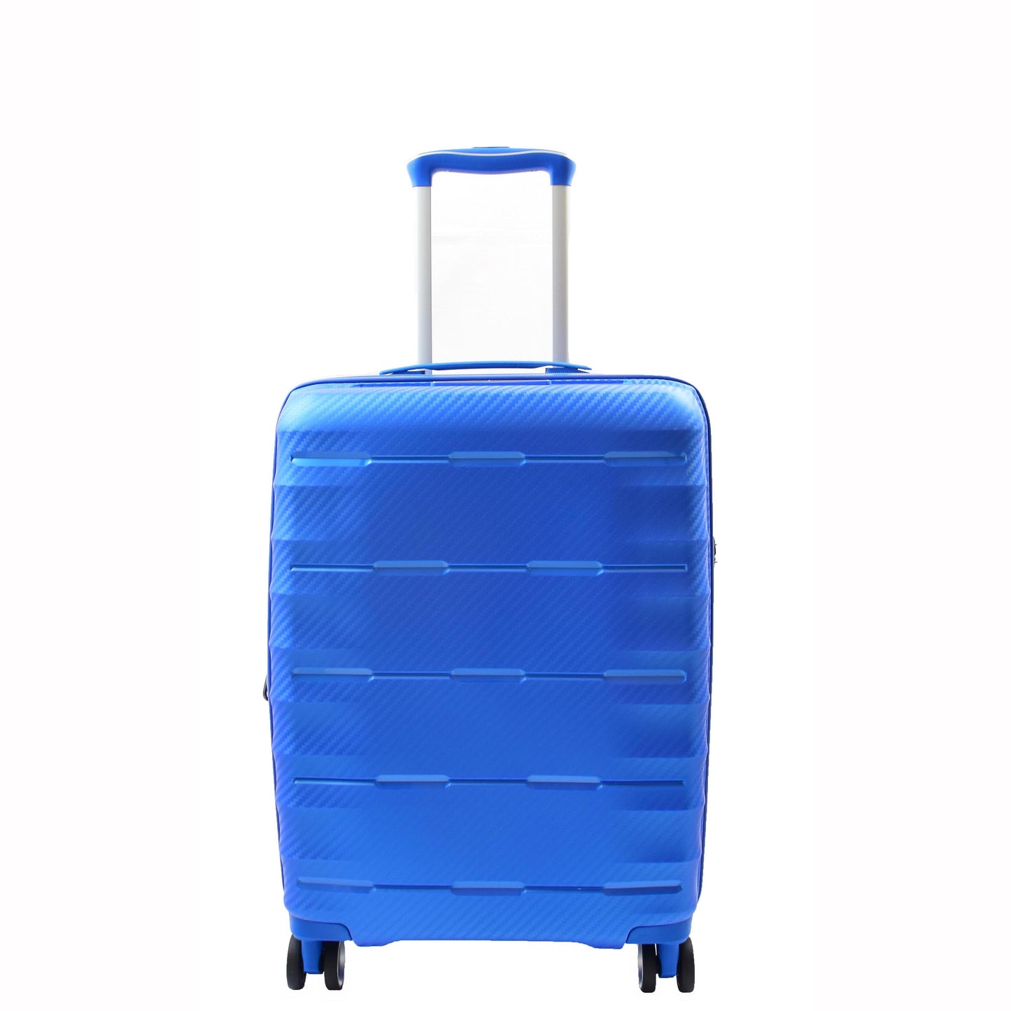 Cabin Size 8 Wheeled Expandable ABS Luggage Pluto Blue 1