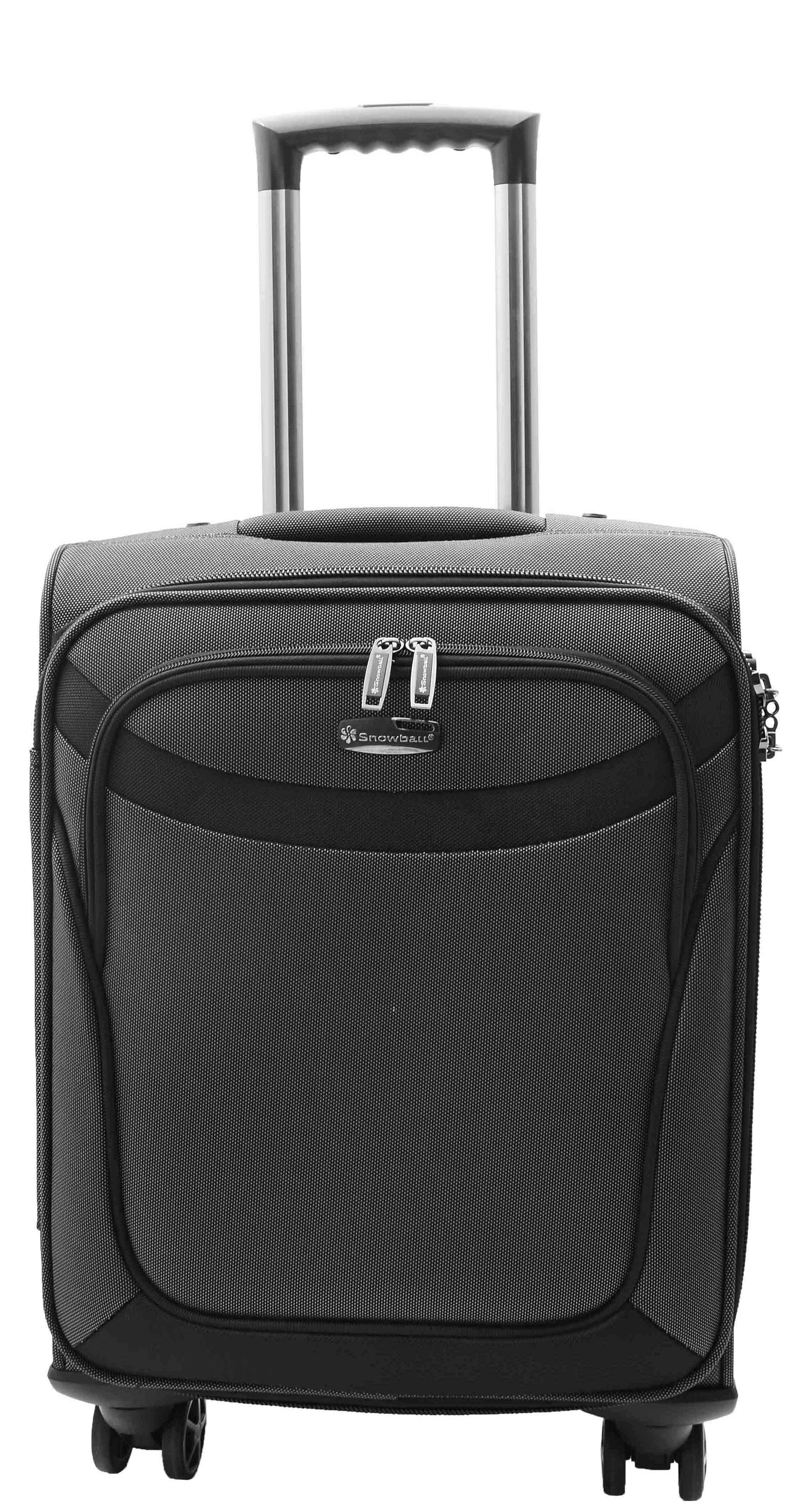 Cabin Size Four Wheel Suitcase Luggage Soft Casing TSA Lock Star