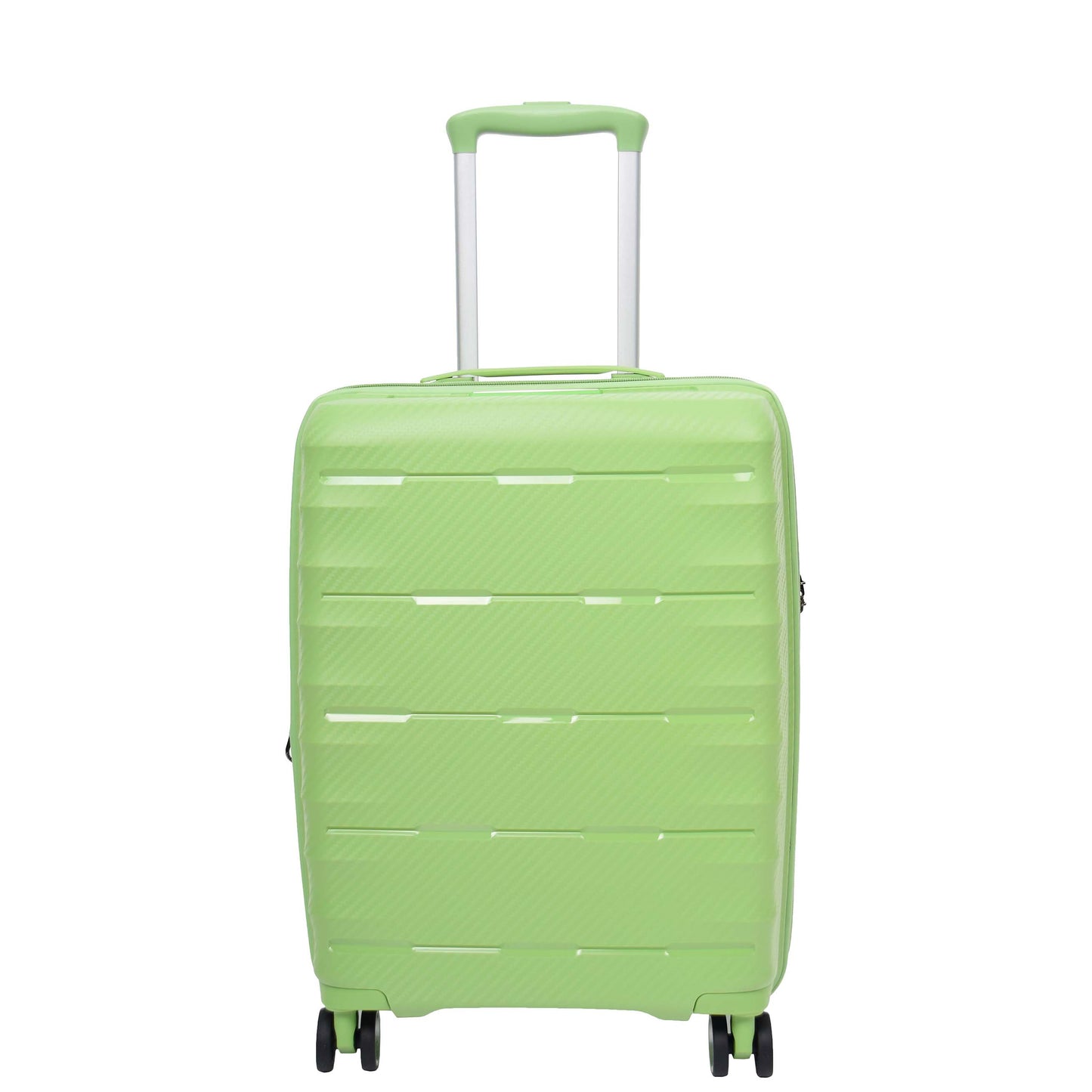 8 Wheeled Expandable ABS Luggage Miyazaki Lime Green