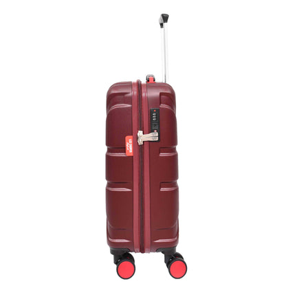 4 Wheel Spinner TSA Hard Travel Luggage Union Jack Wine small-2