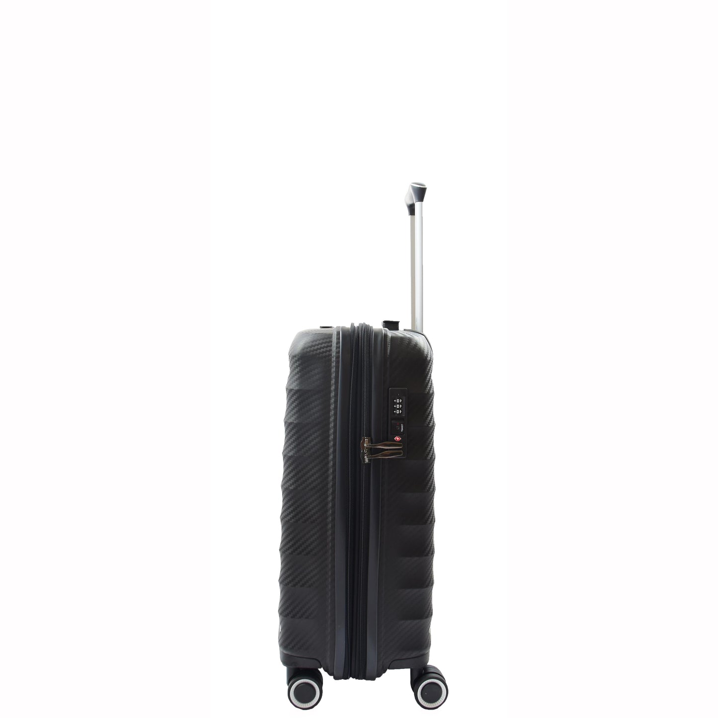 Cabin Size 8 Wheeled Expandable ABS Luggage Miyazaki Black 3