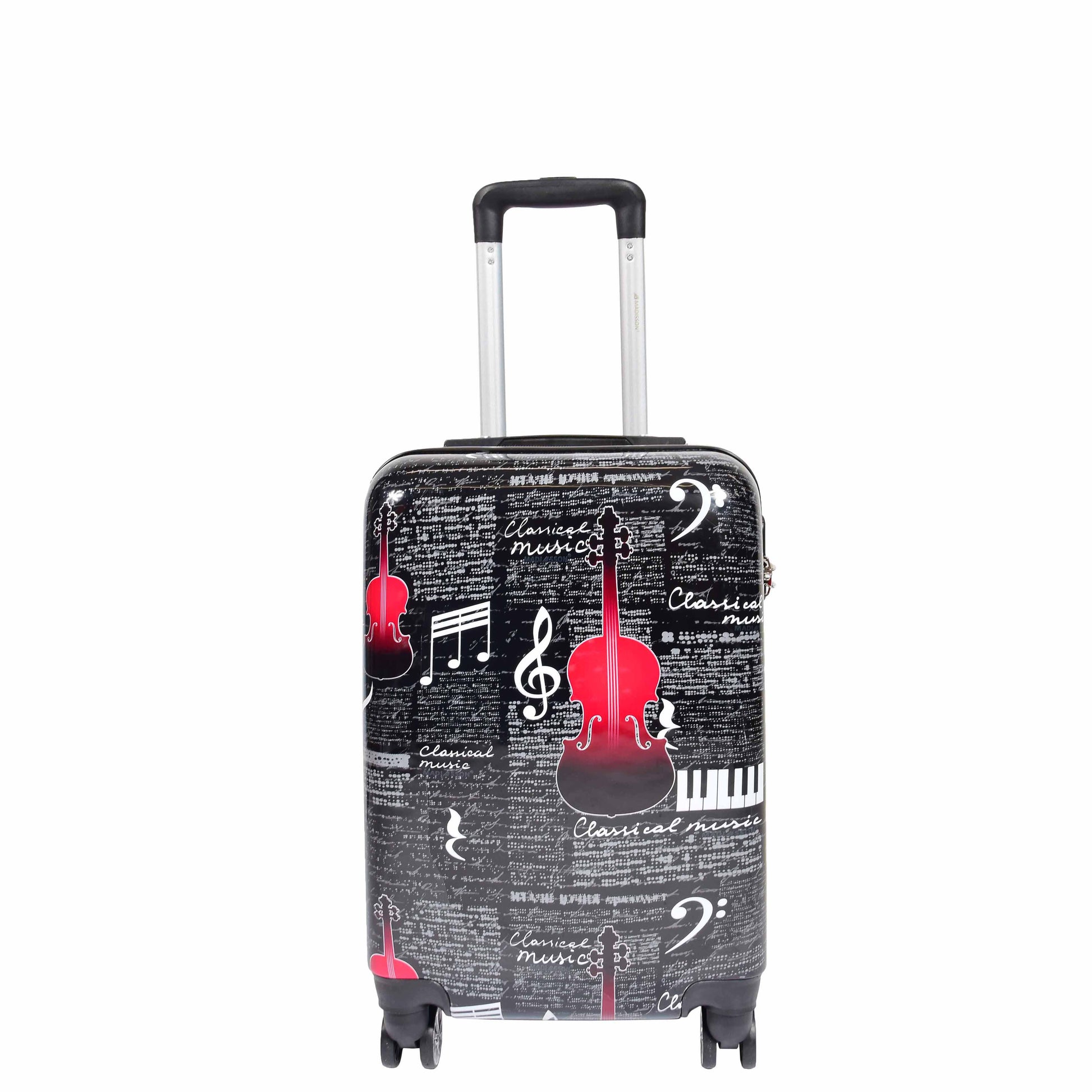 Four Wheels Hard Shell Music Print Luggage Bilbao 1