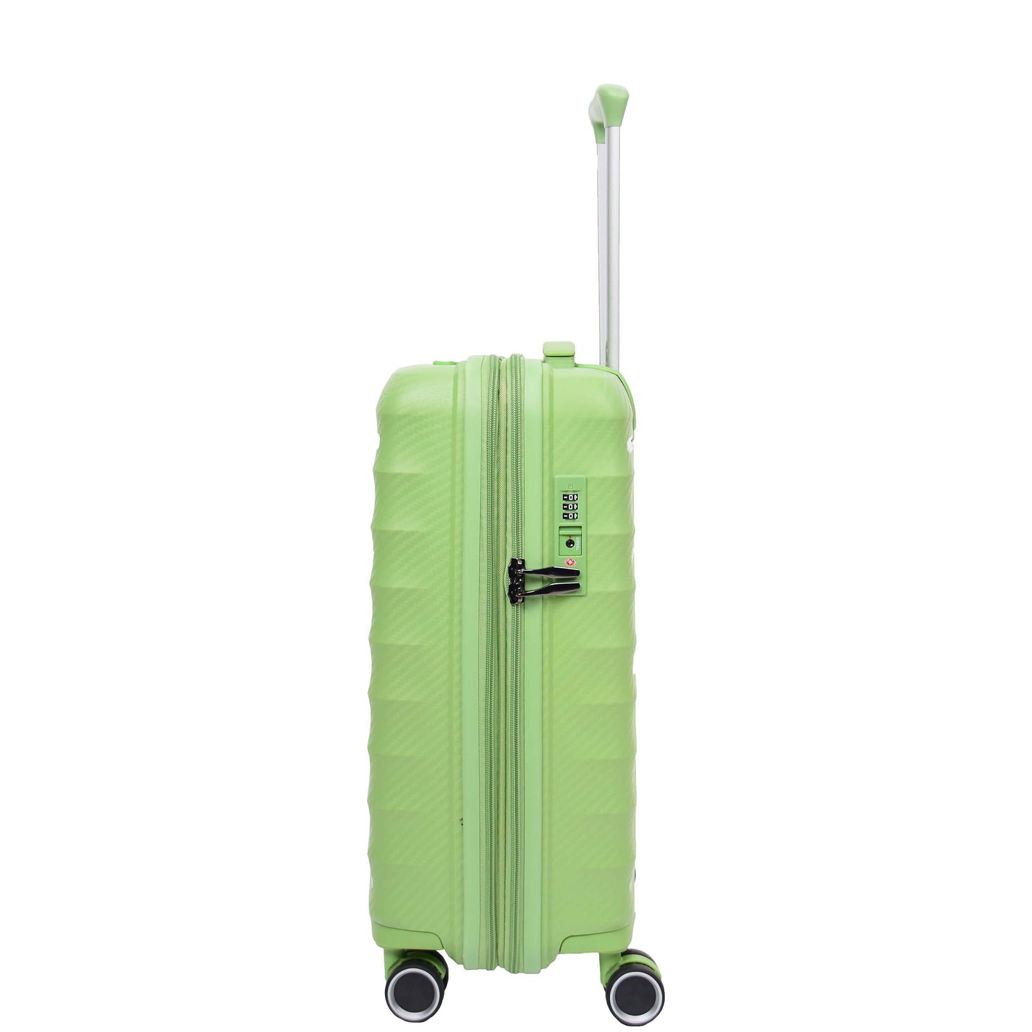 8 Wheeled Expandable ABS Luggage Miyazaki Lime Green