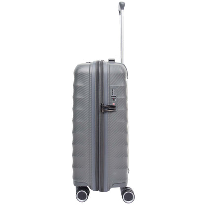 8 Wheeled Expandable ABS Luggage Miyazaki Grey 14