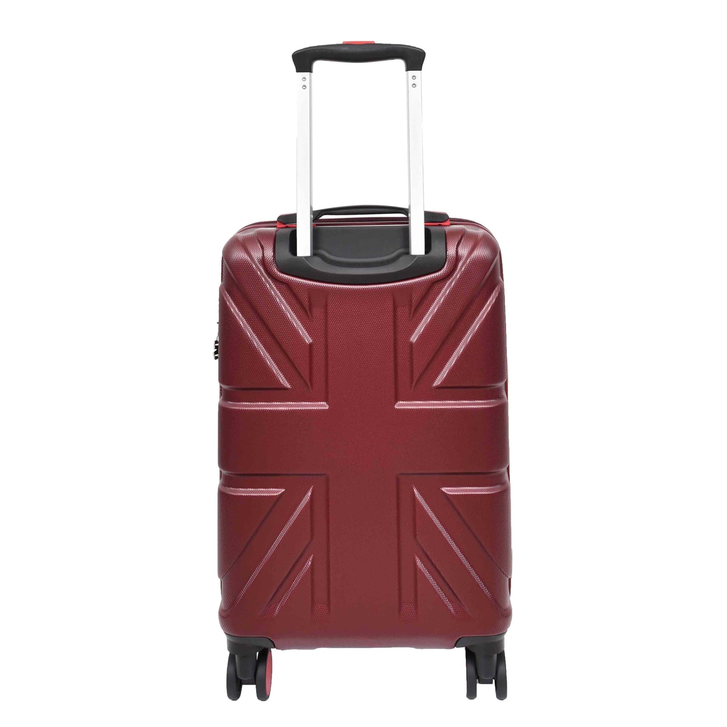  4 Wheel Spinner TSA Hard Travel Luggage Union Jack Wine small-3