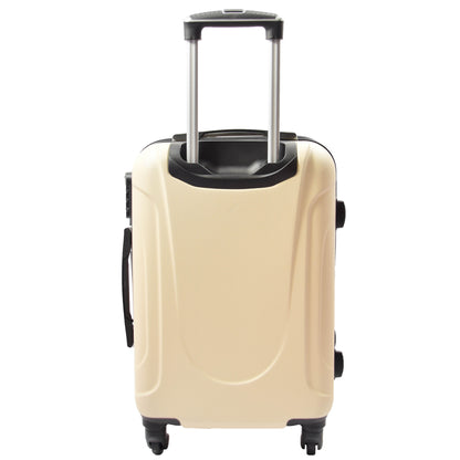 Four Wheel Suitcases Hard Shell Luggage Conney Off White 12