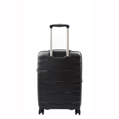 Cabin Size 8 Wheeled Expandable ABS Luggage Miyazaki Black 2