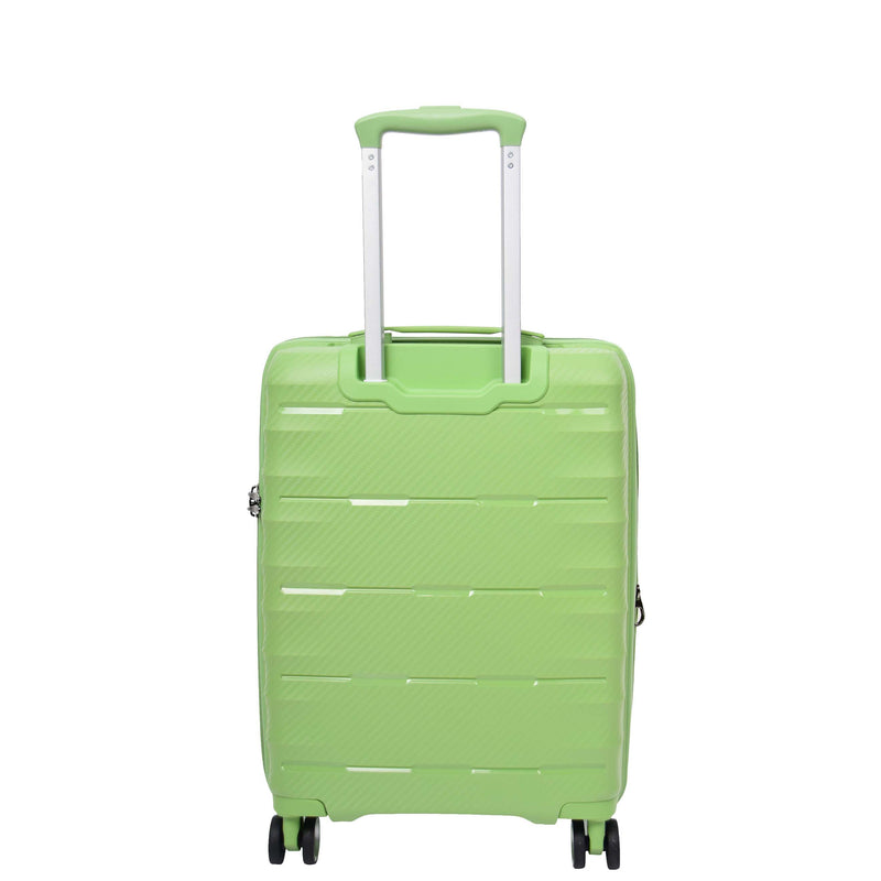 Cabin Size 8 Wheeled Expandable ABS Luggage Pluto Lime Green 2