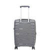Cabin Size 8 Wheeled Expandable ABS Luggage Pluto Grey 2