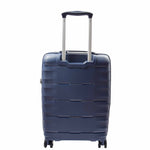 Cabin Size 8 Wheeled Expandable ABS Luggage Pluto Navy 3
