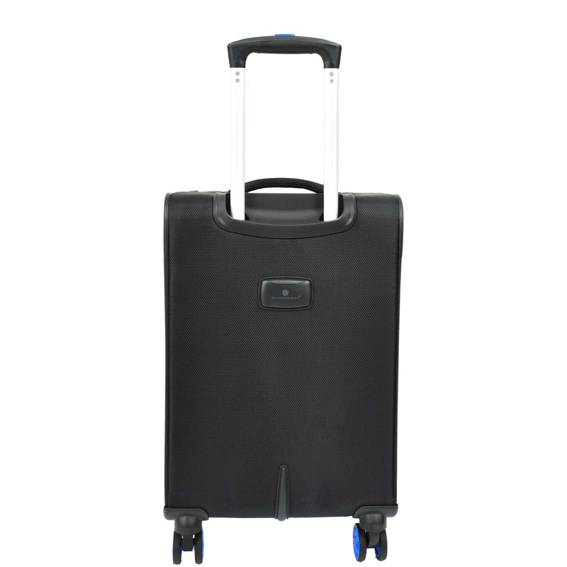 Black Soft Suitcase 8 Wheel Spinner Expandable Luggage Quito 15