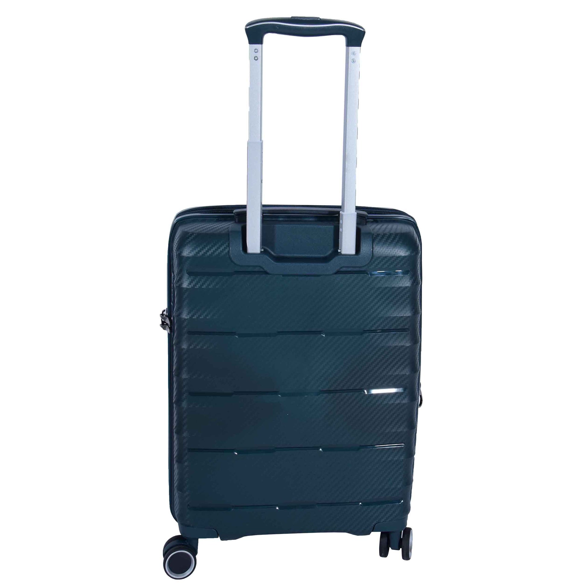 8 Wheeled Expandable ABS Luggage Miyazaki Green 15