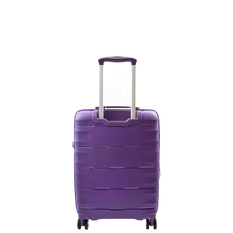 Cabin Size 8 Wheeled Expandable ABS Luggage Pluto Purple 2