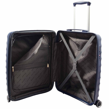 8 Wheeled Expandable ABS Luggage Miyazaki Navy 13