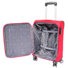 Soft 8 Wheel Spinner Expandable Luggage Malaga Red 15