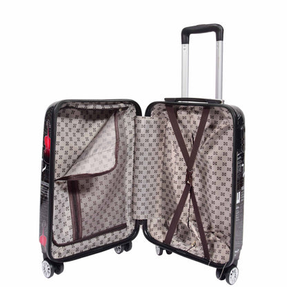 Four Wheels Hard Shell Music Print Luggage Bilbao 4