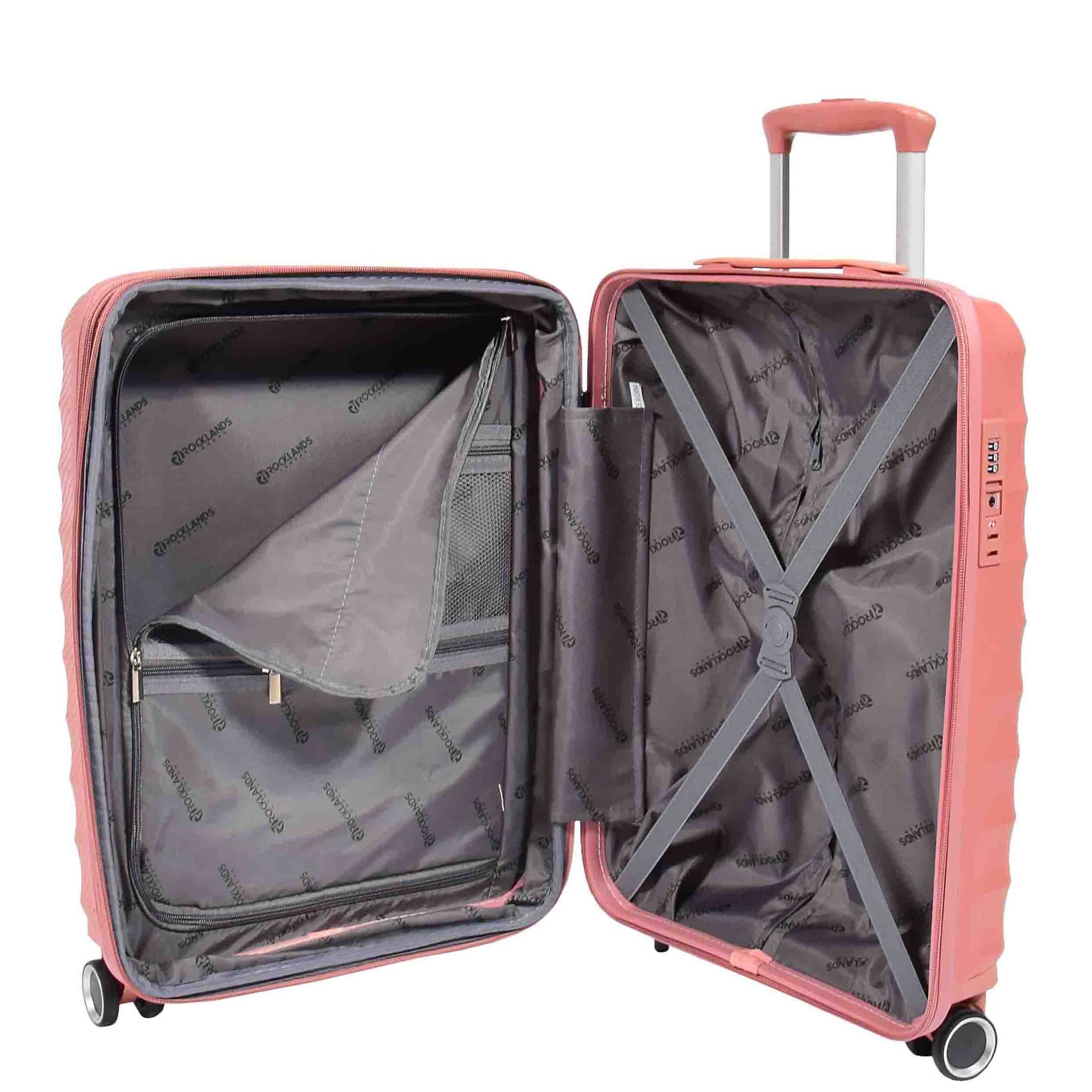 Wheeled Expandable ABS Luggage Miyazaki Rose Gold 16