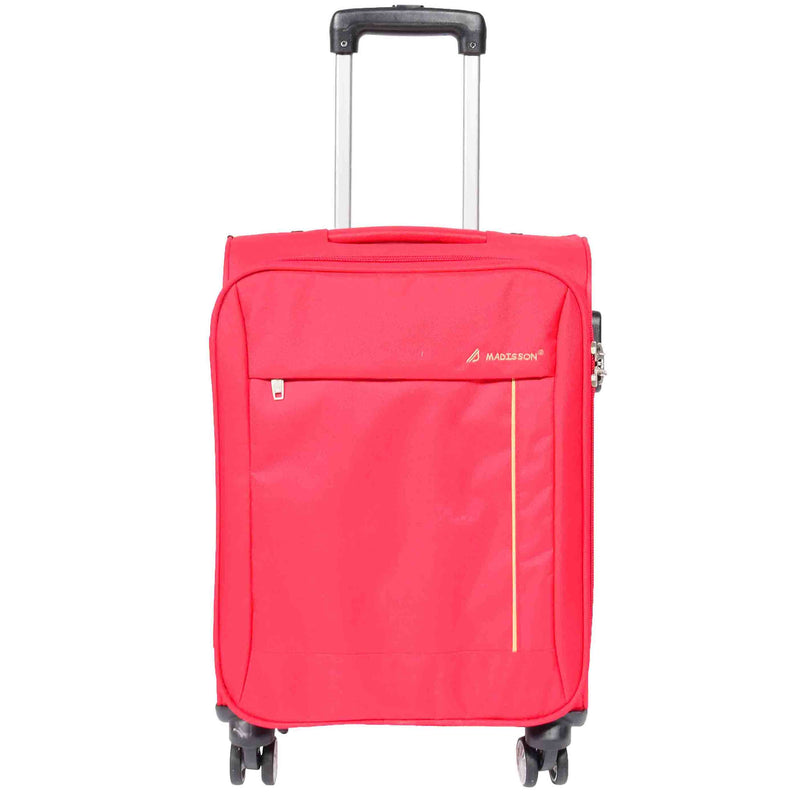 Soft 8 Wheel Spinner Expandable Luggage Malaga Red 16