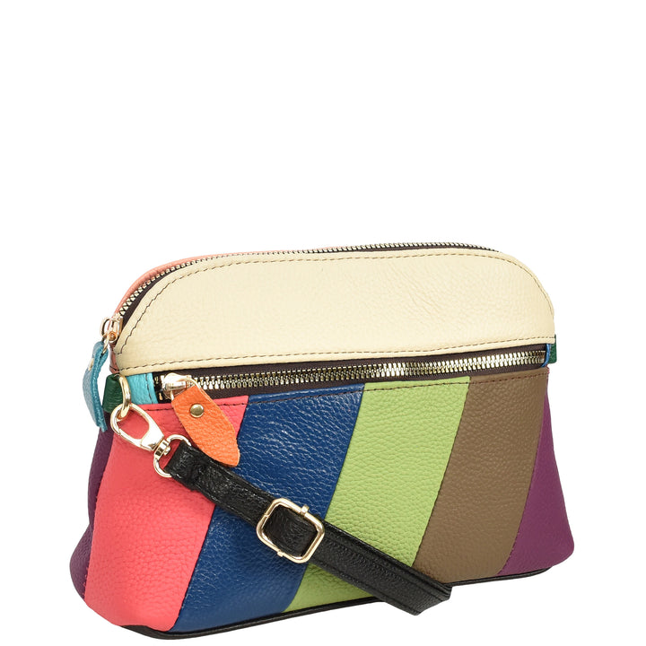 Women's Leather Crossbody Bag Random Multicoloured Casual Sling Bag HOL109