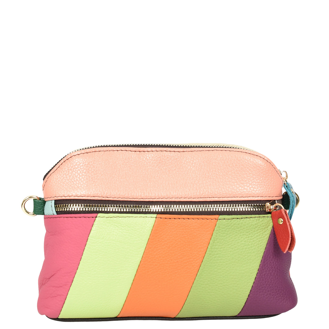 Women's Leather Crossbody Bag Random Multicoloured Casual Sling Bag HOL109