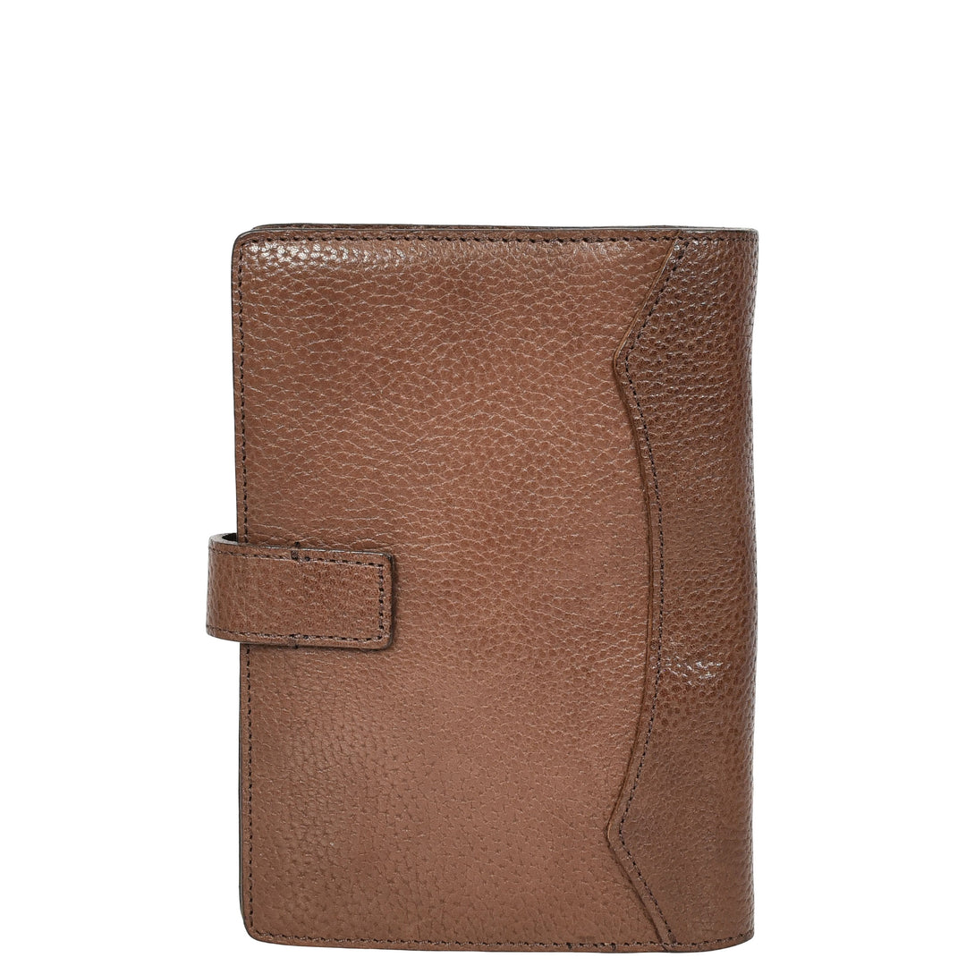 Premium Leather Diary Personal Organiser A6 Size Paper Refillable Ring Binder Notebook Velmora Dark Brown