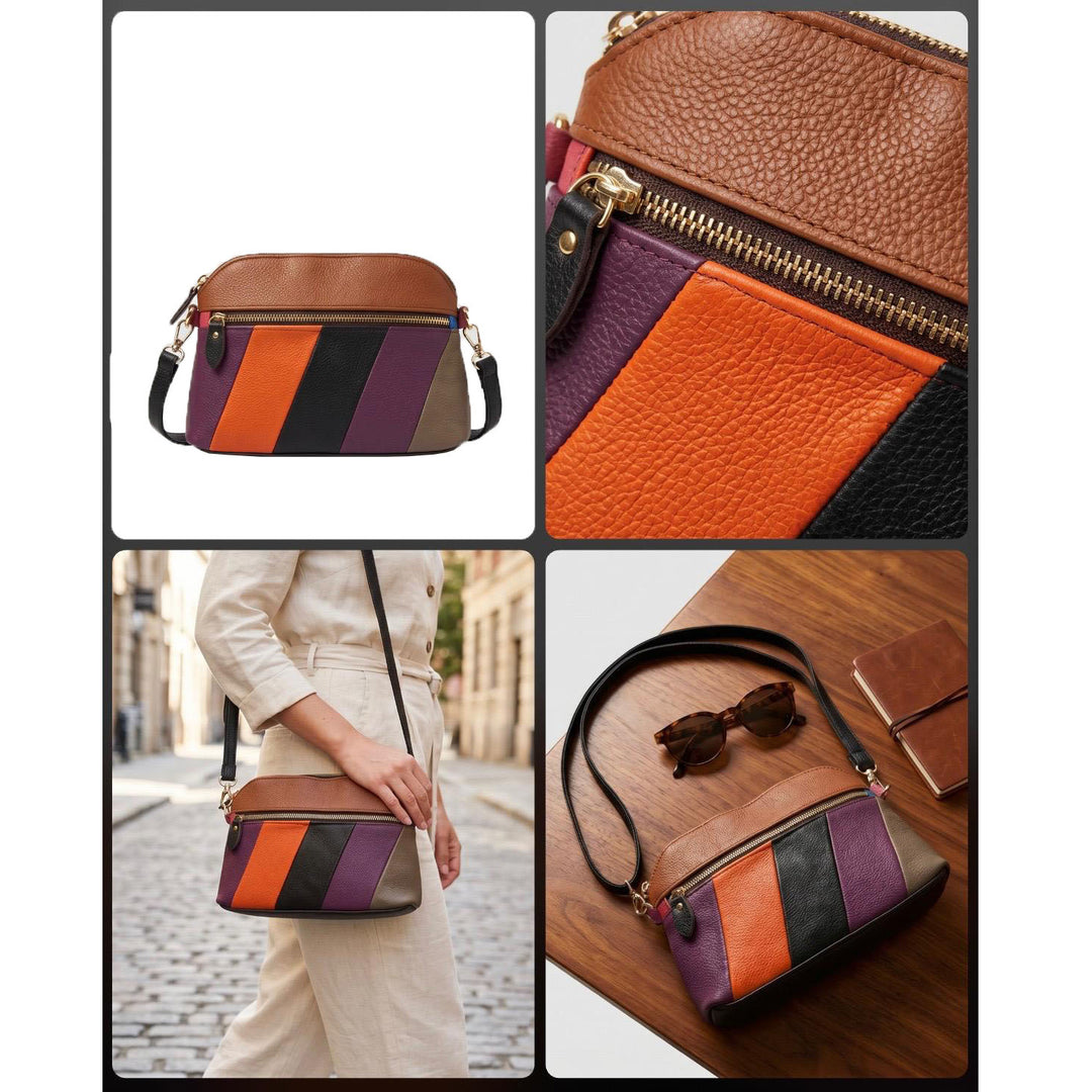 Women's Leather Crossbody Bag Random Multicoloured Casual Sling Bag HOL109