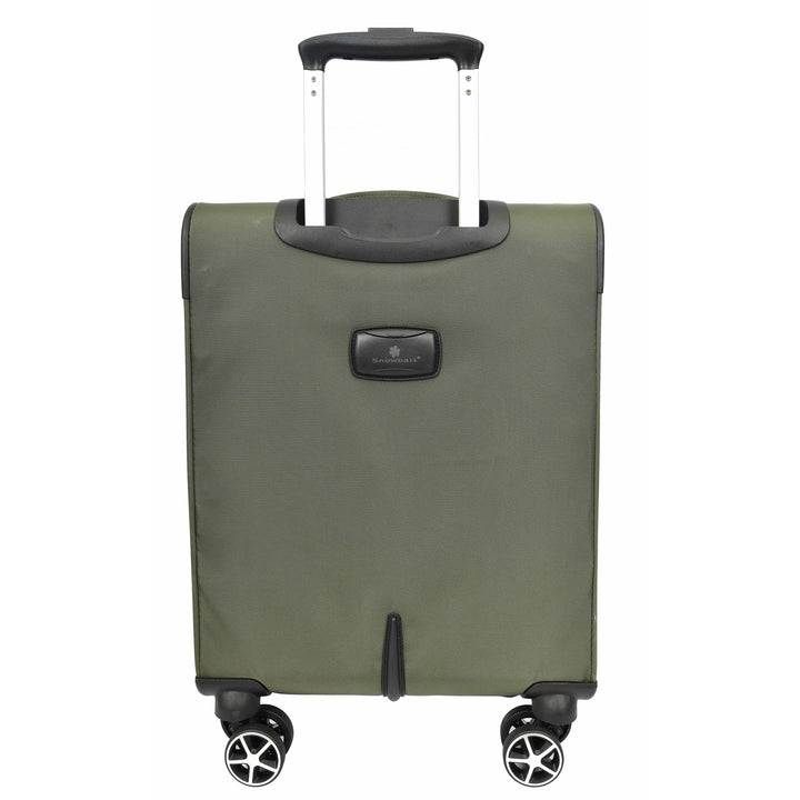 Cabin Size Soft Carry-On Suitcase with Four Wheels Hand Luggage, 50cm / 20 Inch Air Ease Green