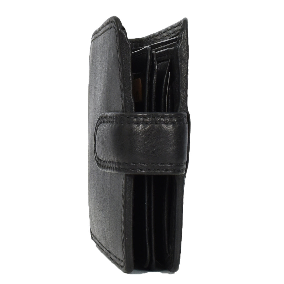 Genuine Leather Bifold Wallet for Men, RFID Protected, Gift Box Included HOL13 Black