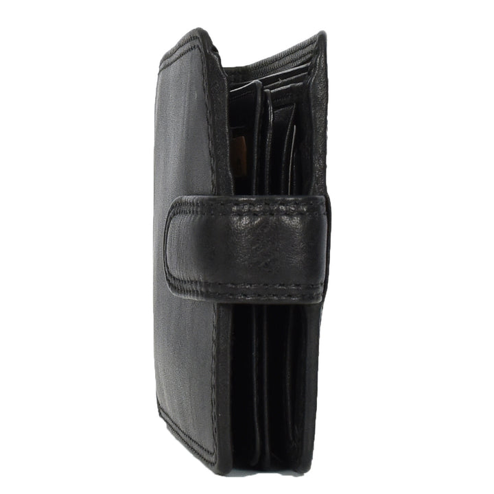 Genuine Leather Bifold Wallet for Men, RFID Protected, Gift Box Included HOL13 Black